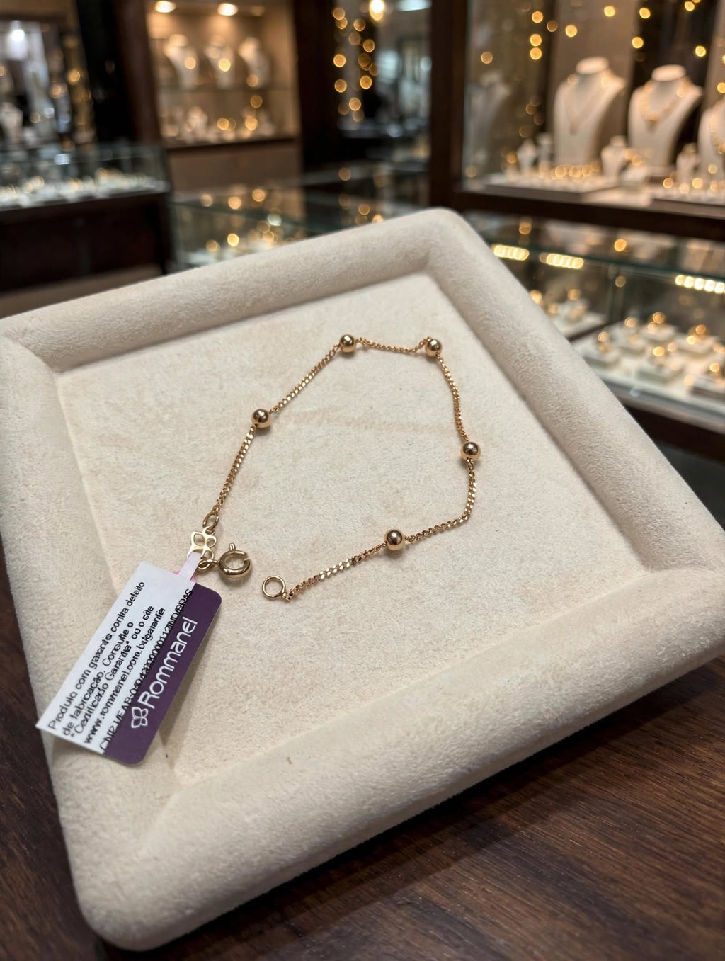 Pulseira Bolinhas Esferas Rommanel