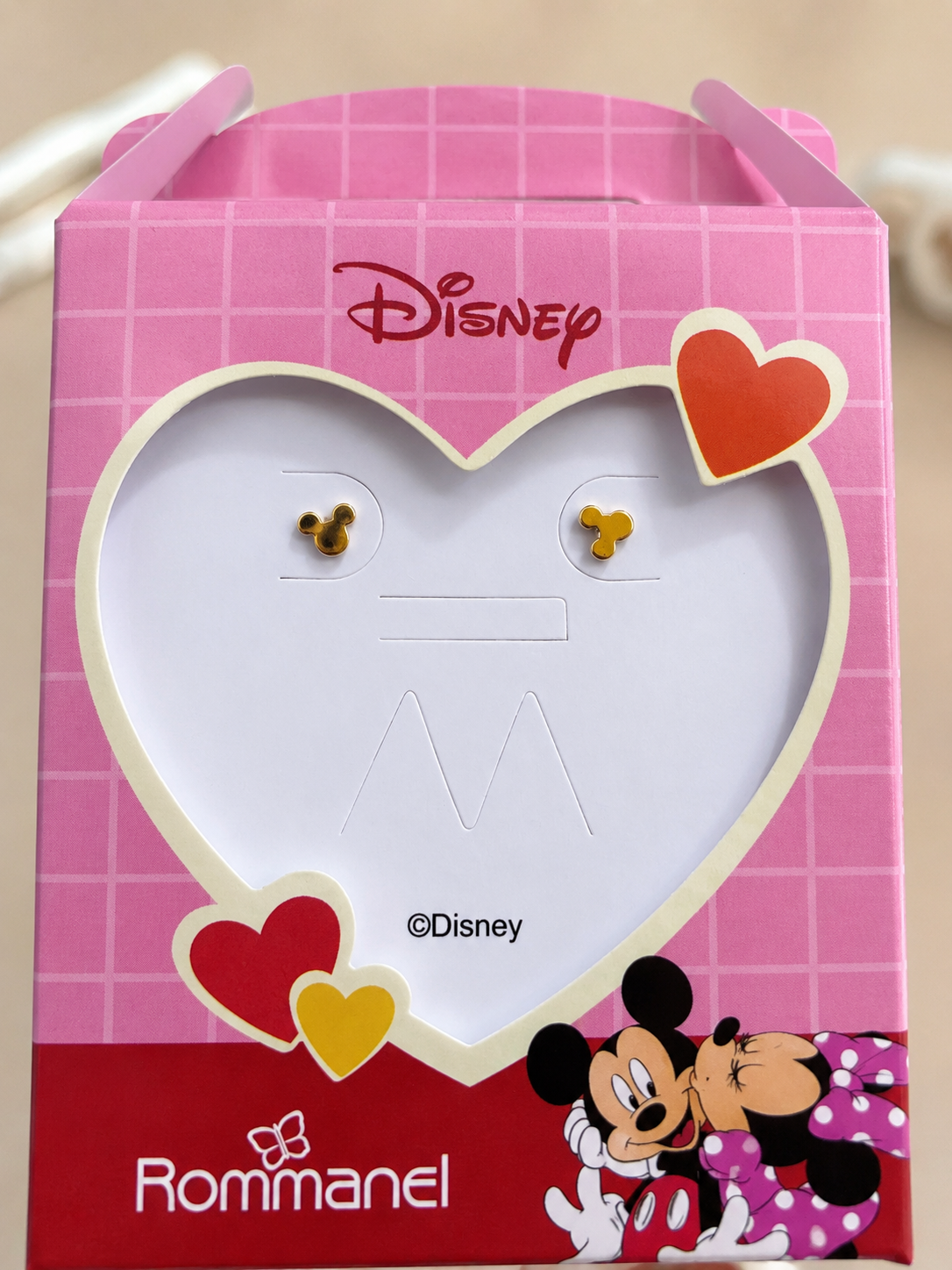 Brincos Mini Mickey Mouse Silhueta Rommanel