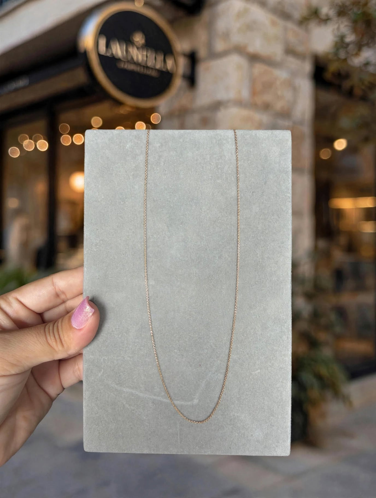 Corrente Malha Cartier Fina 42cm e 50cm Rommanel