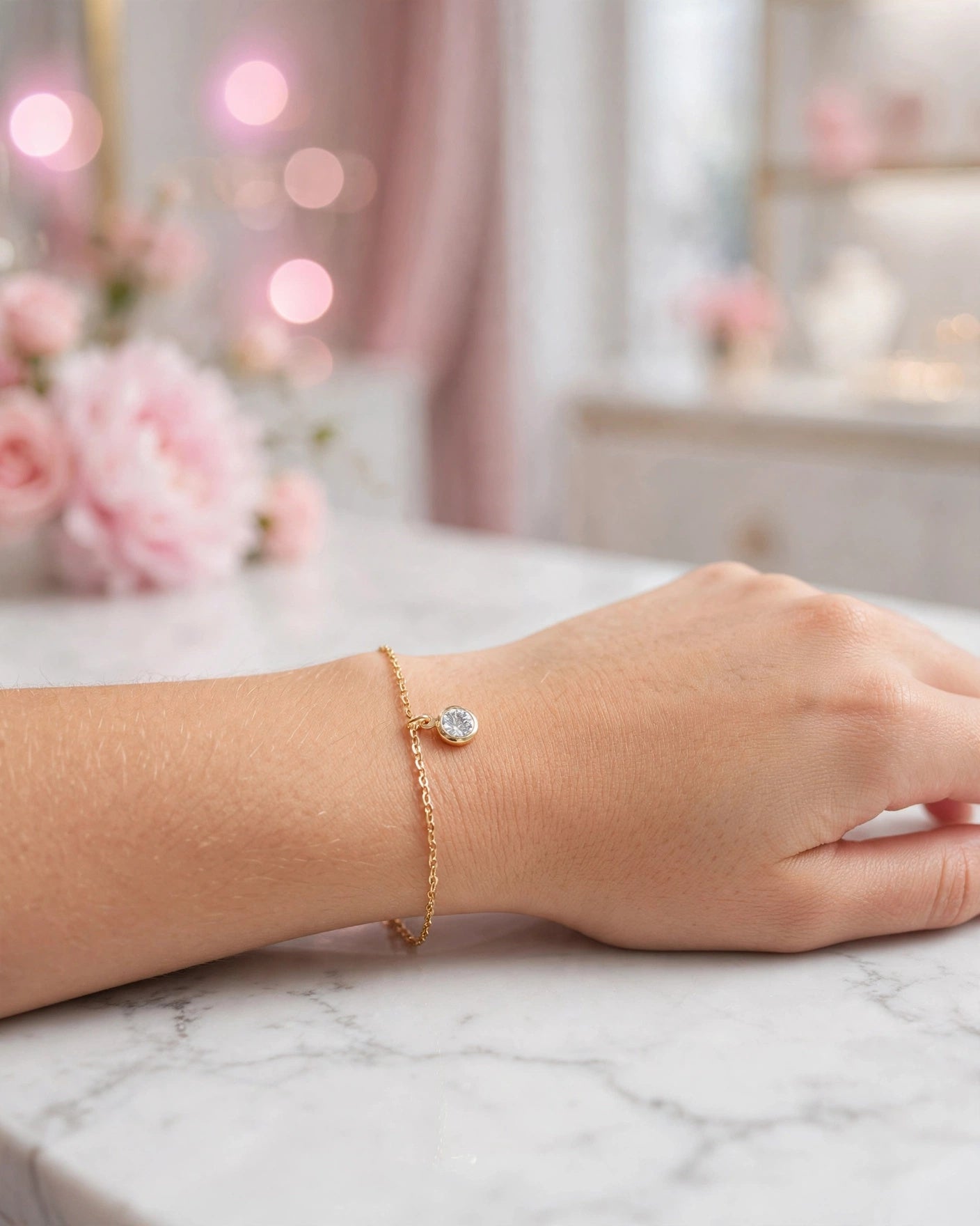 Pulseira Ponto de Luz Zircónia Cristal Rommanel