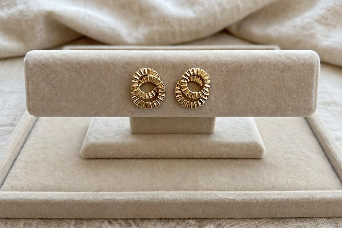 Brincos Argola Mini Oval Textura Rommanel