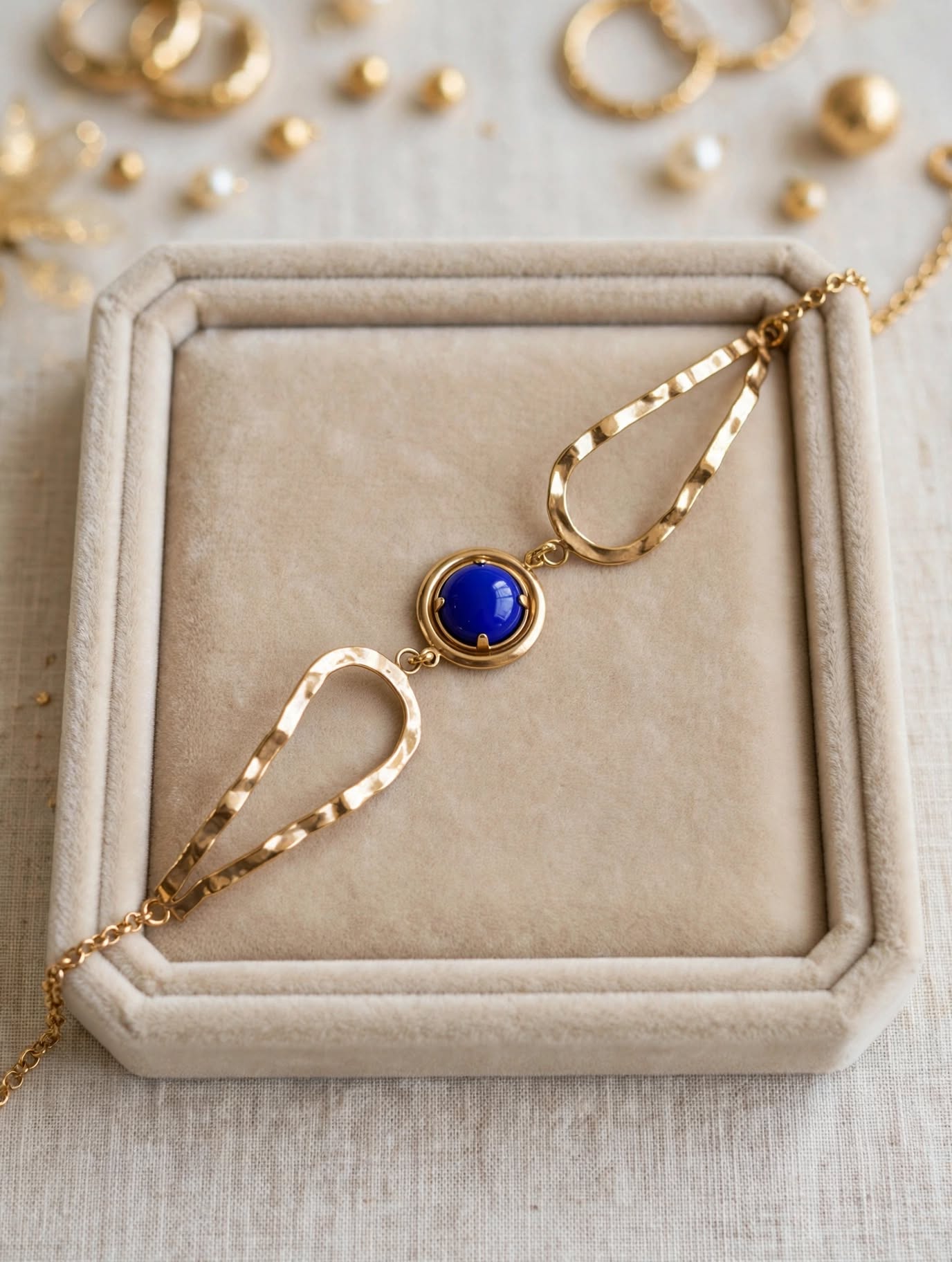 Bracelete Cristal Azul Rommanel