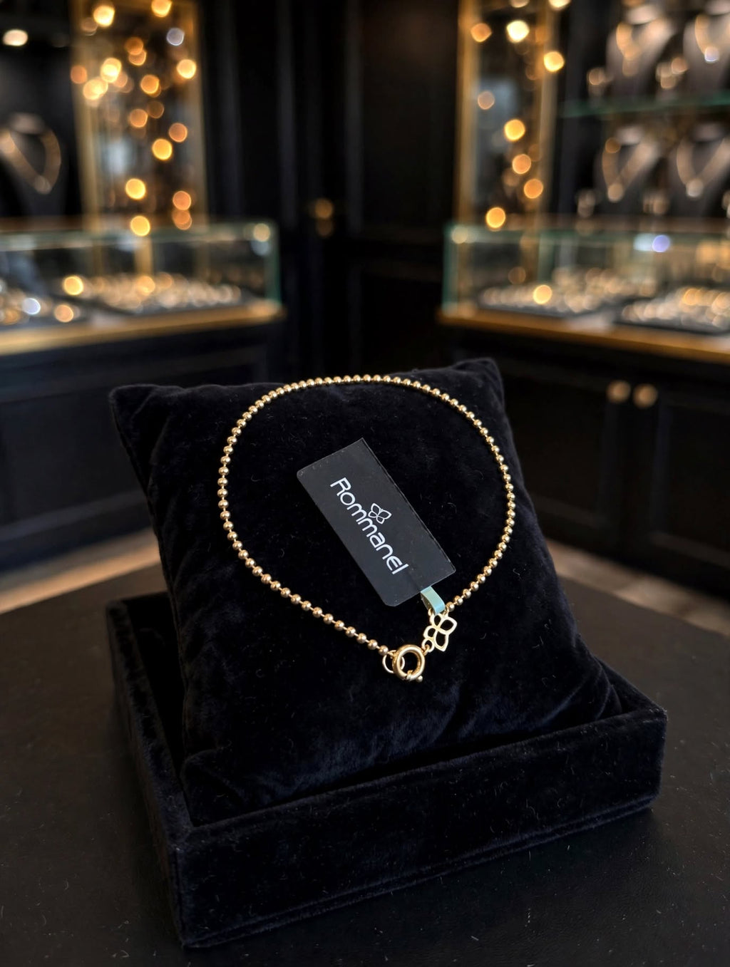 Pulseira Malha Bolinhas Rommanel