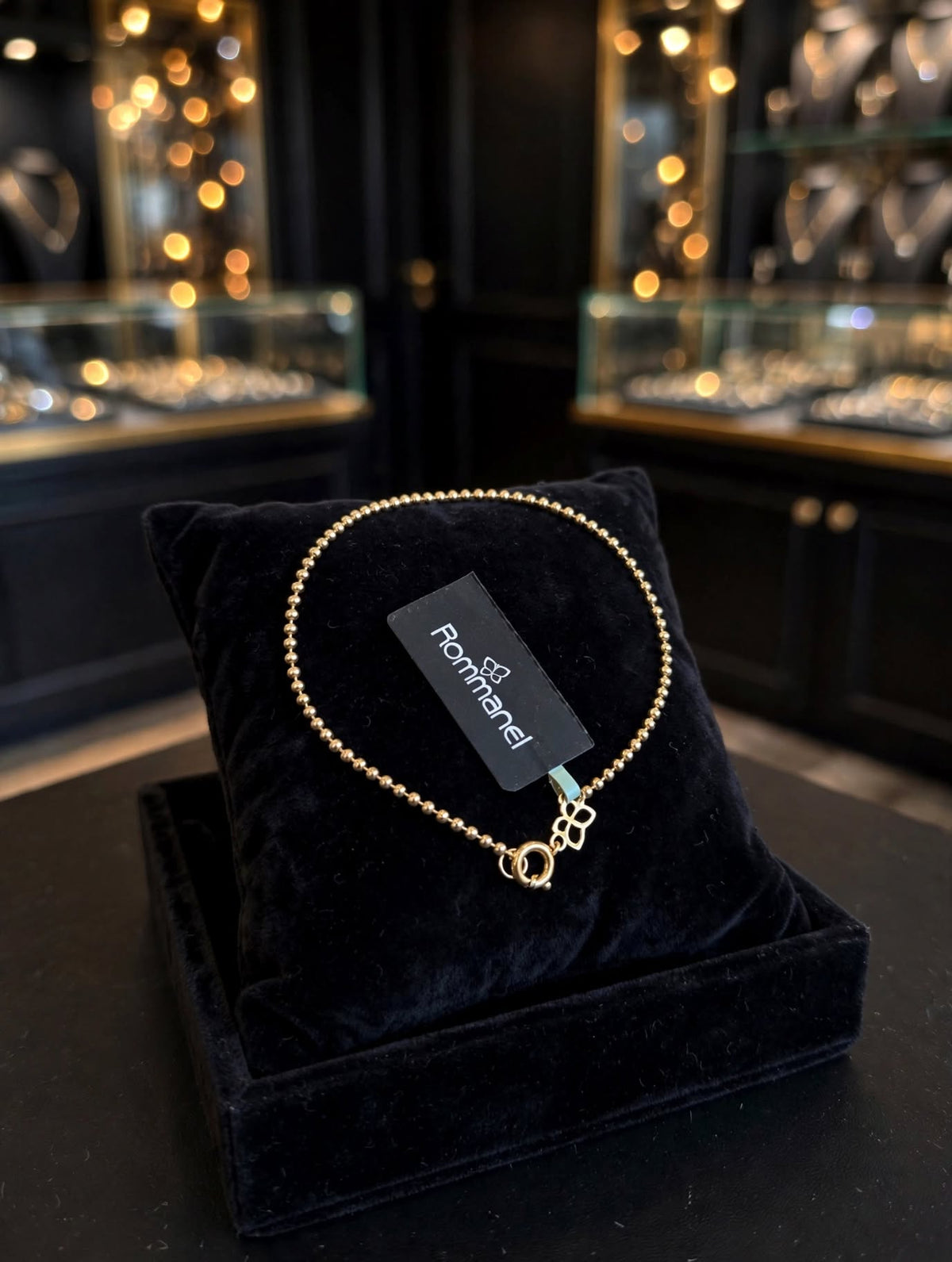 Pulseira Malha Bolinhas Rommanel
