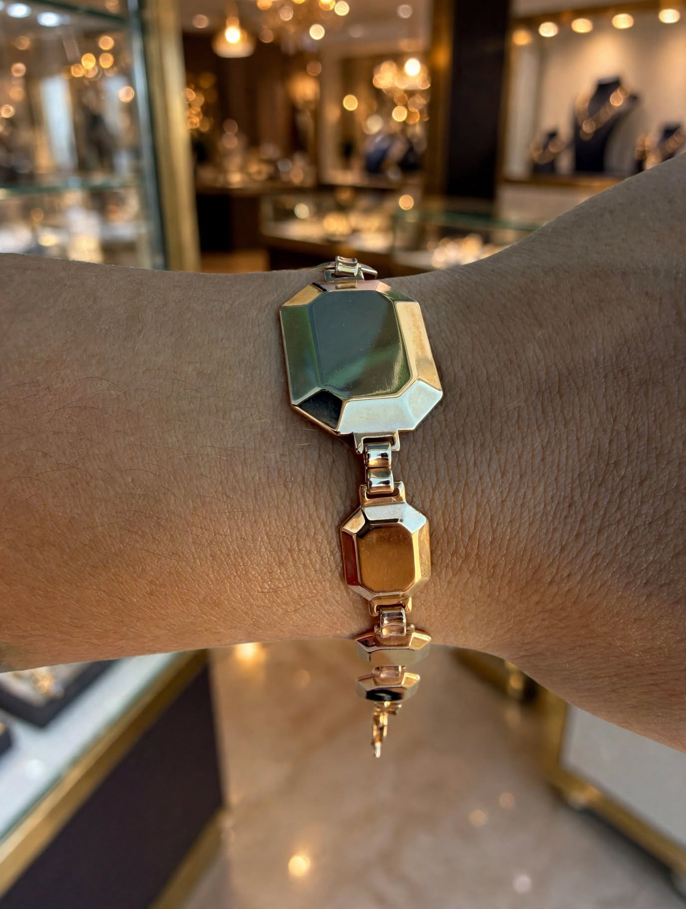 Bracelete Chapas Octogonais Rommanel