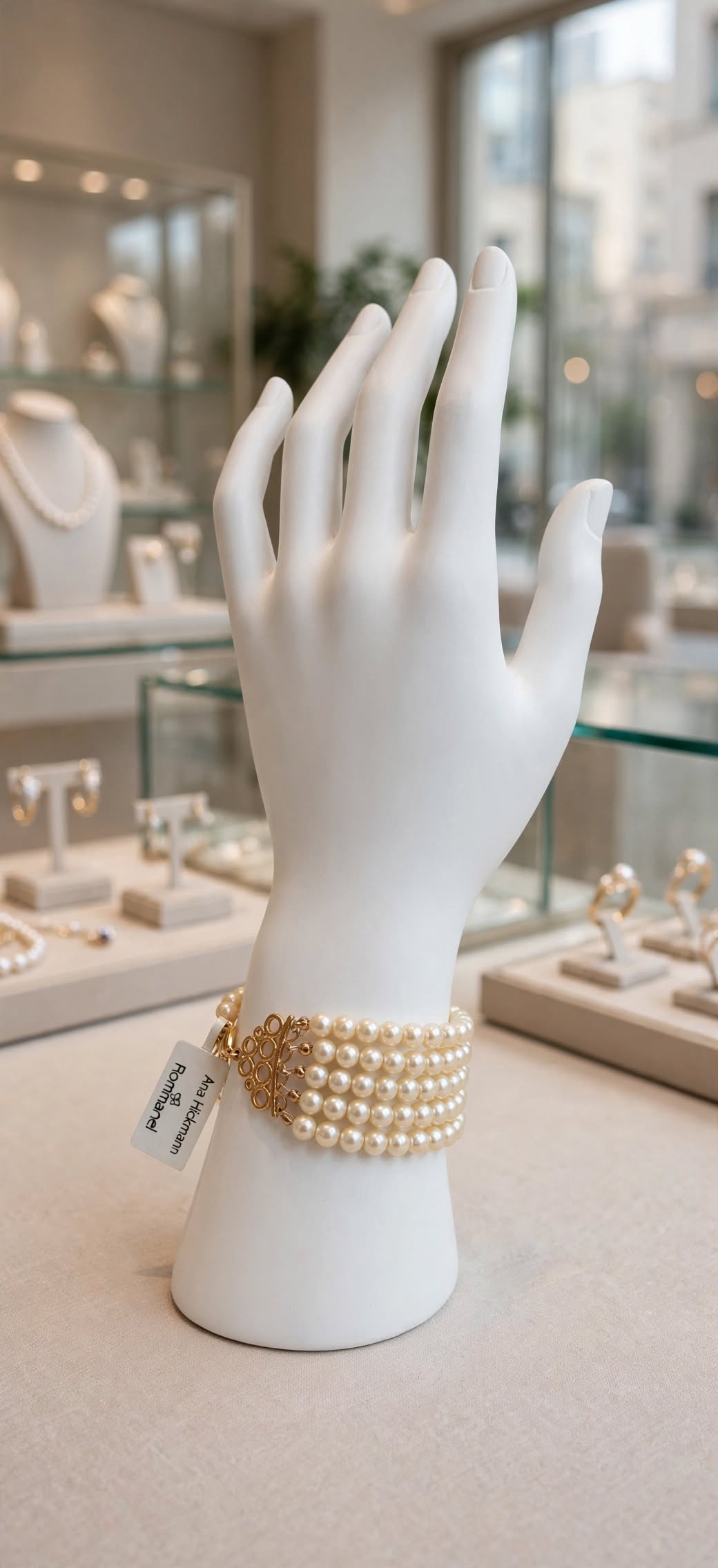 Pulseira Bracelete Pérolas Coleção Ana Hickmann Rommanel