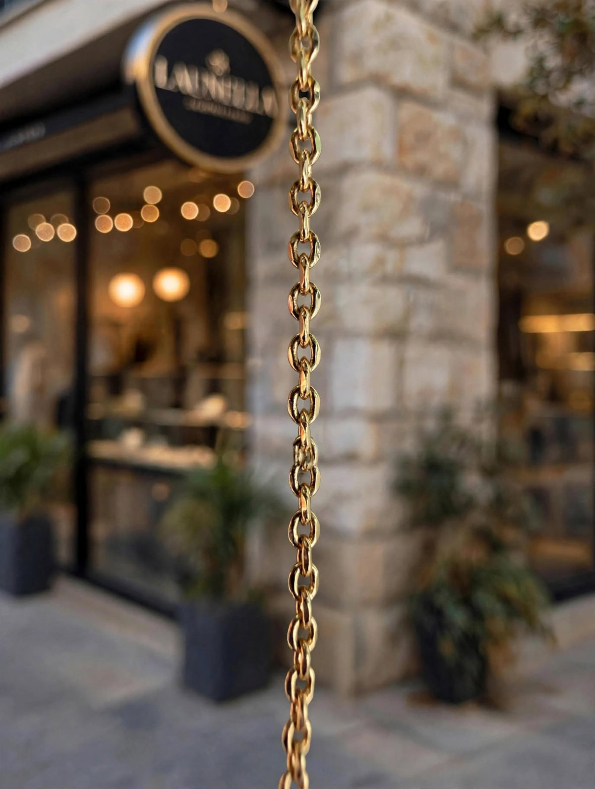 Corrente Malha Cartier Fina 42cm e 50cm Rommanel