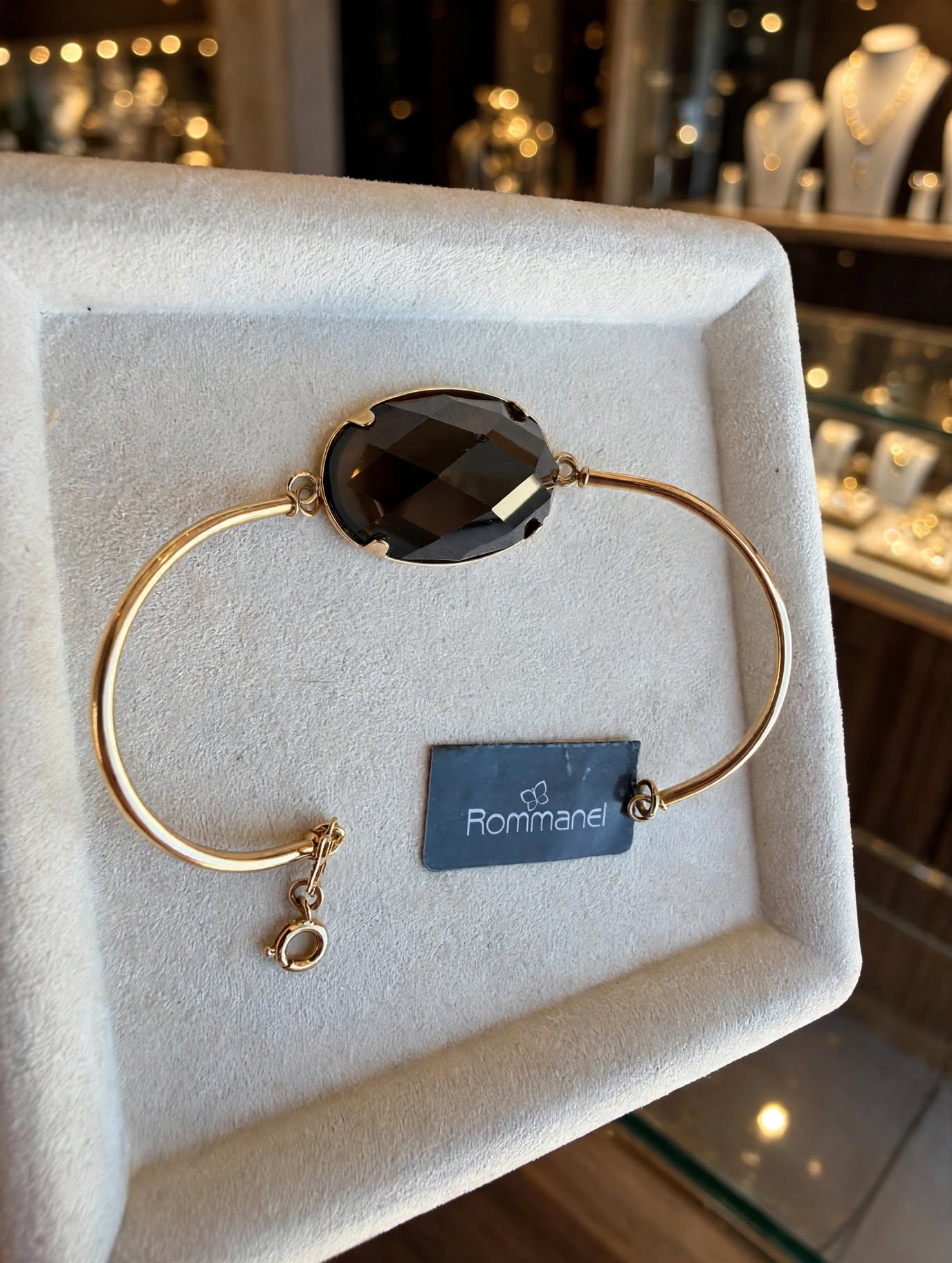 Bracelete Cristal Fumê Rommanel