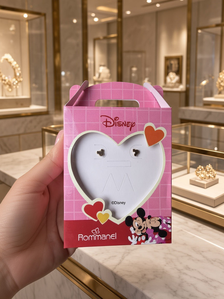 Brincos Mini Mickey Mouse Silhueta Rommanel