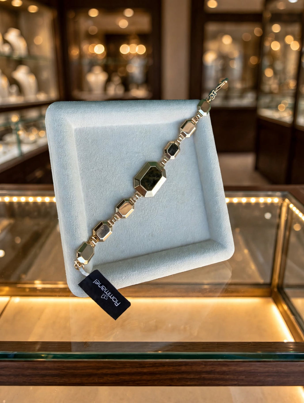 Bracelete Chapas Octogonais Rommanel