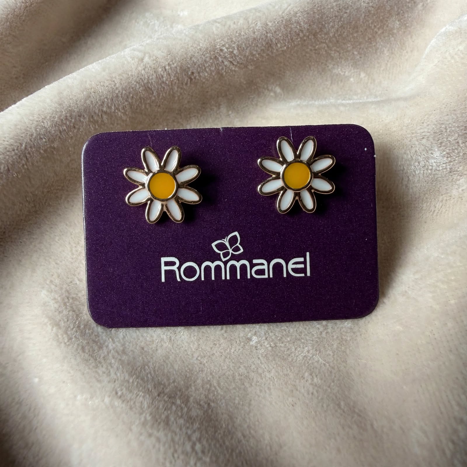 Brincos Margarida Esmalte Rommanel