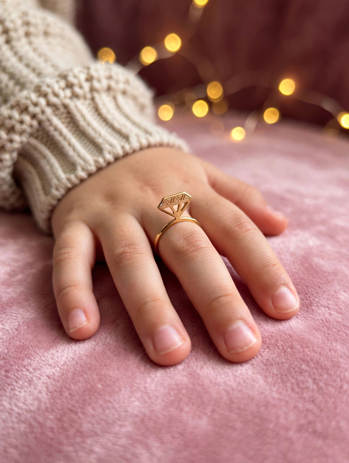Anel Infantil Diamante Rommanel