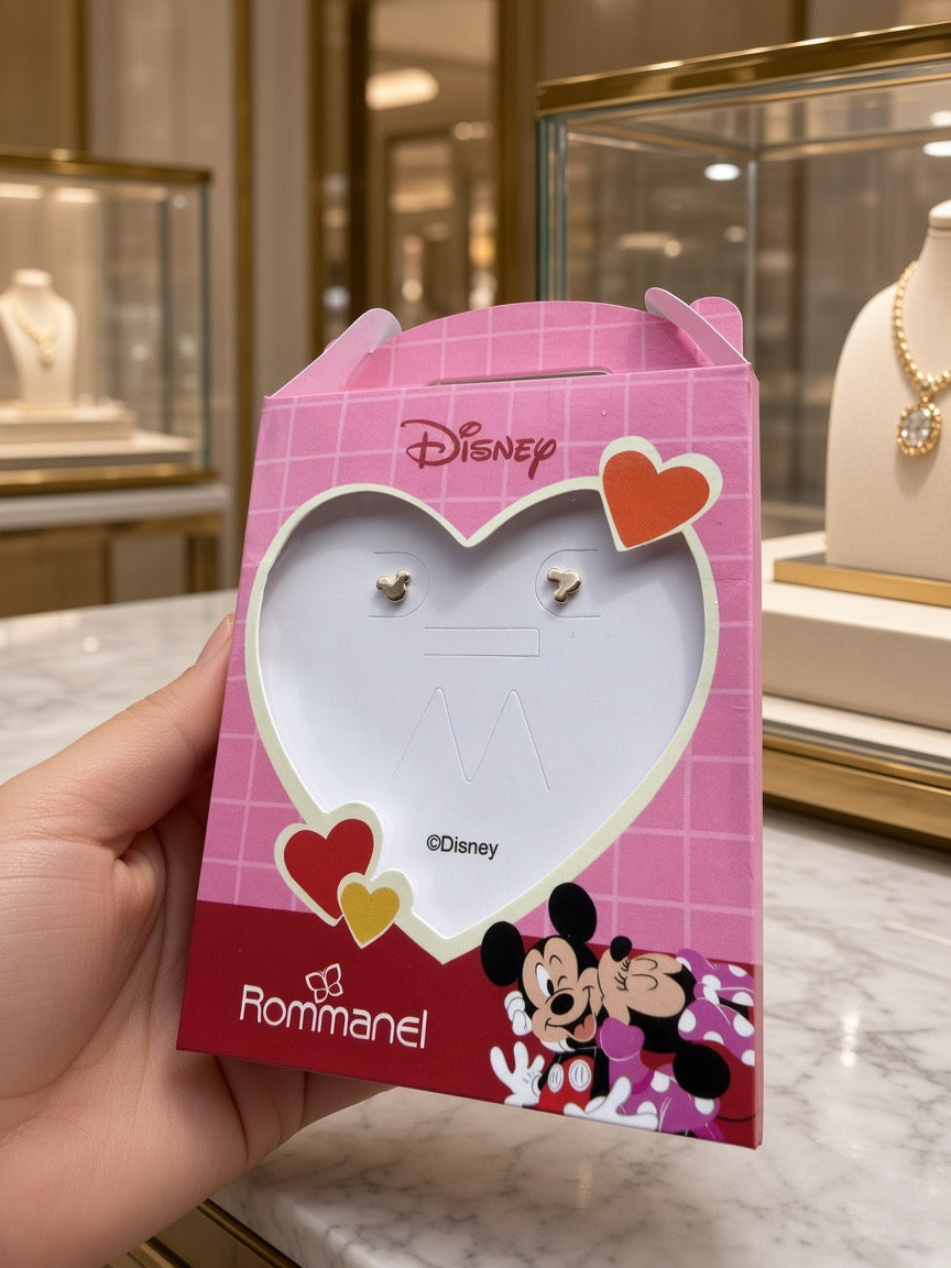 Brincos Mini Mickey Mouse Silhueta Rommanel