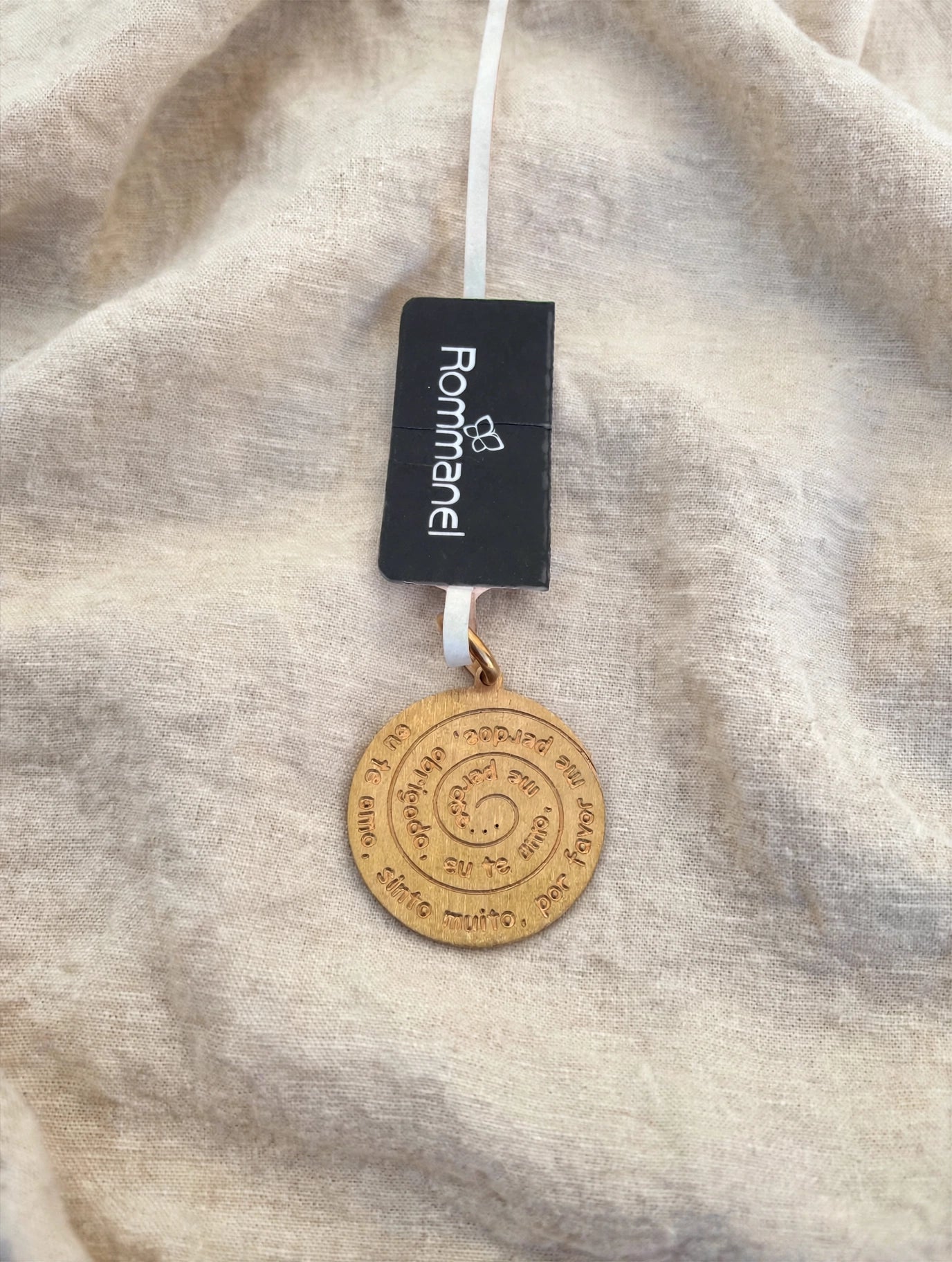 Pingente Medalha Ho'oponopono Rommanel