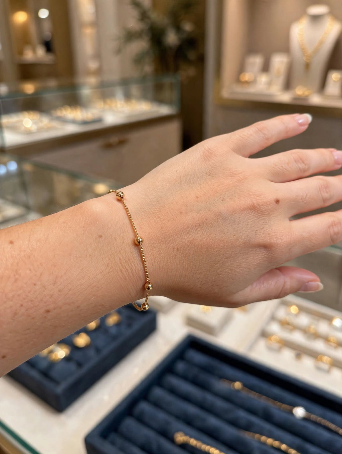 Pulseira Bolinhas Esferas Rommanel