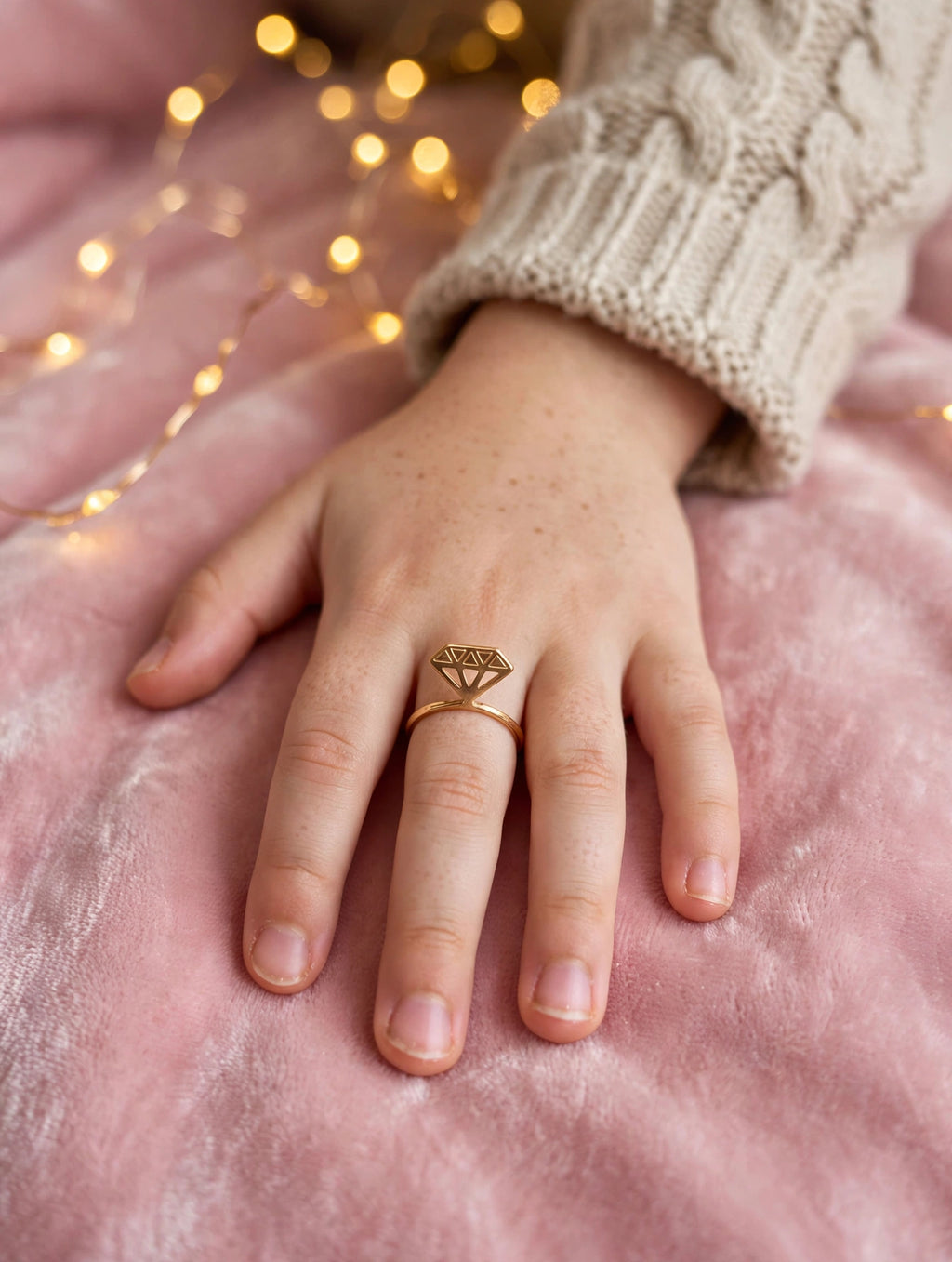 Anel Infantil Diamante Rommanel