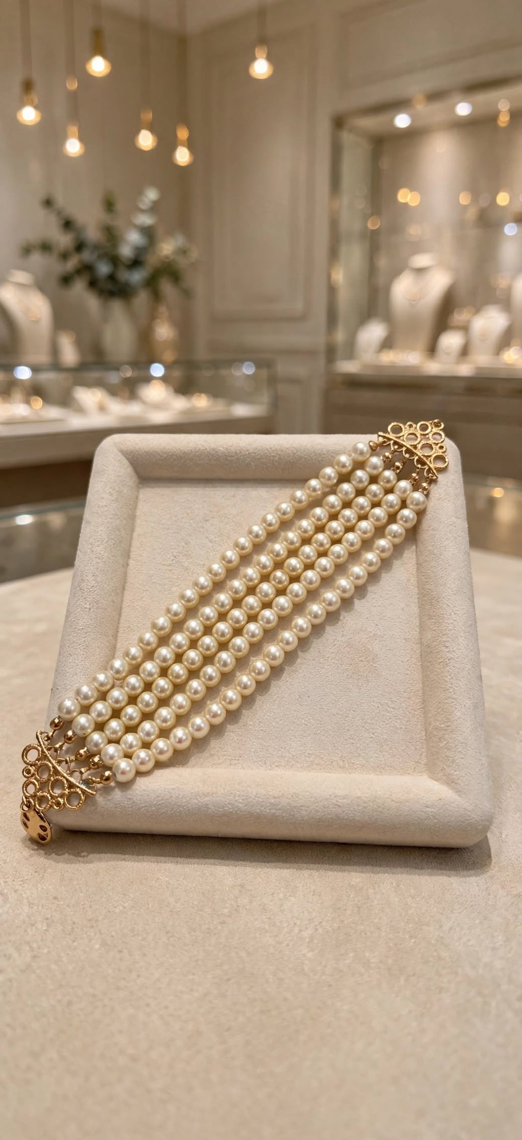 Pulseira Bracelete Pérolas Coleção Ana Hickmann Rommanel