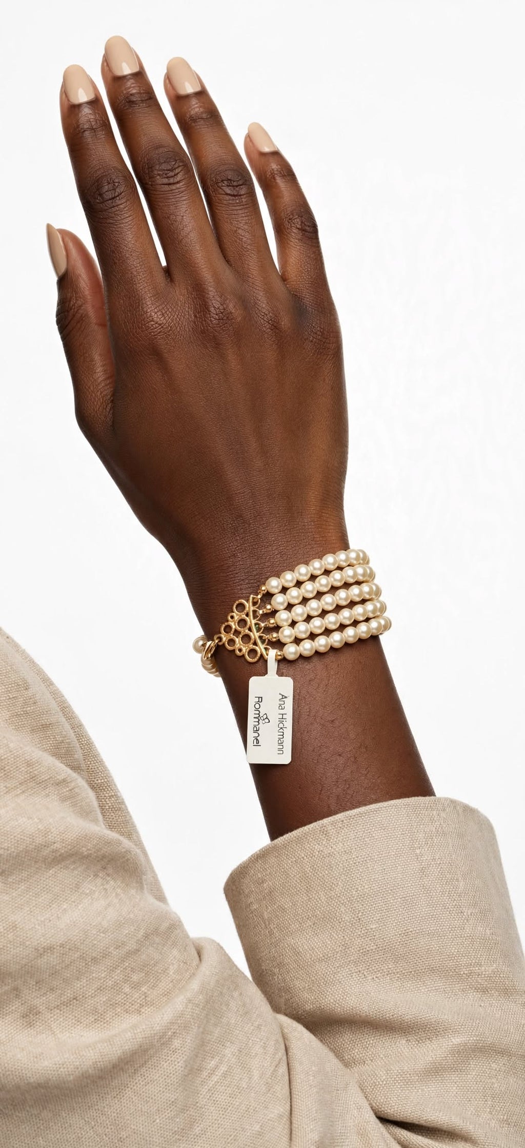 Pulseira Bracelete Pérolas Coleção Ana Hickmann Rommanel