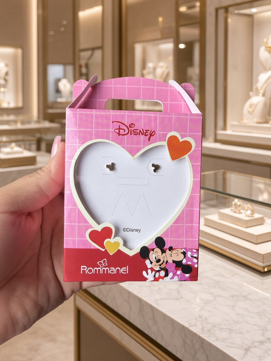 Brincos Mini Mickey Mouse Silhueta Rommanel