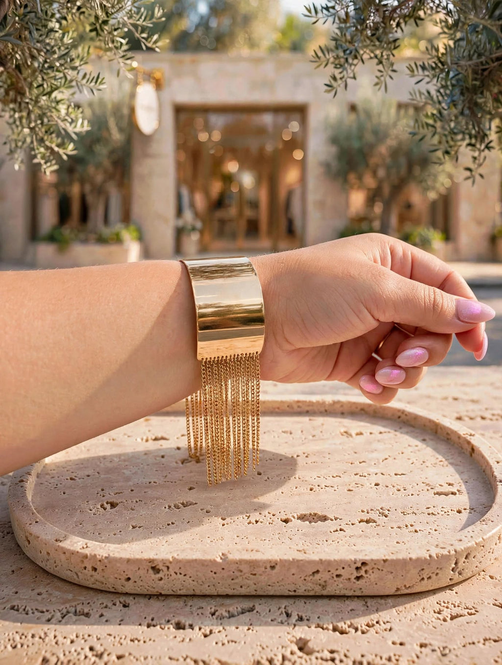 Bracelete Larga Lisa Franjas Rommanel