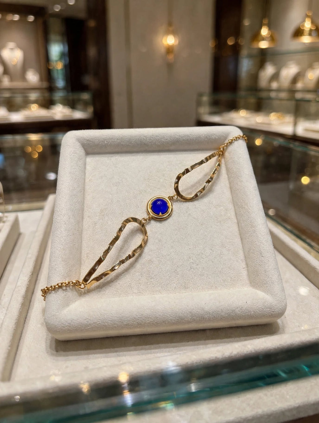 Bracelete Cristal Azul Rommanel