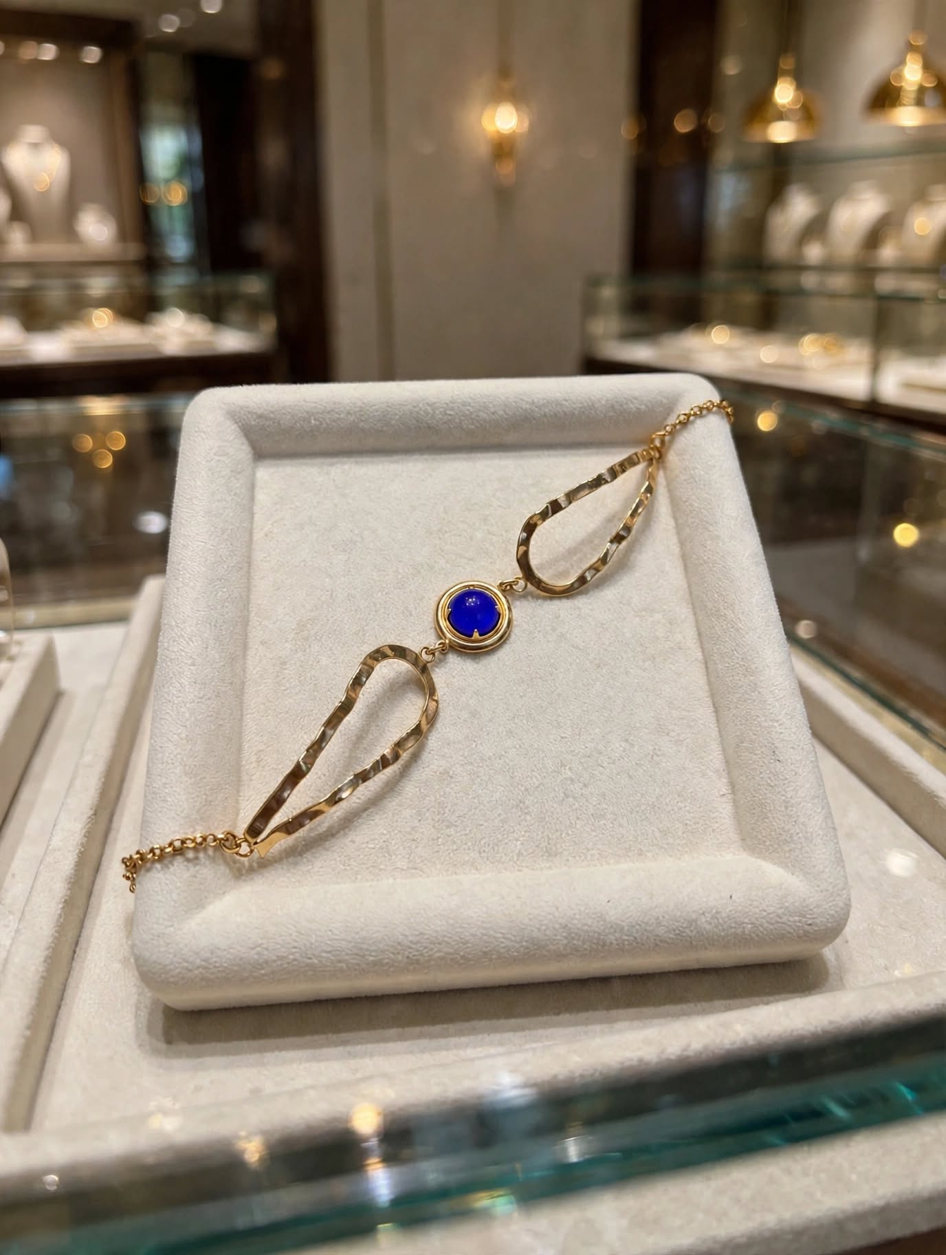 Bracelete Cristal Azul Rommanel