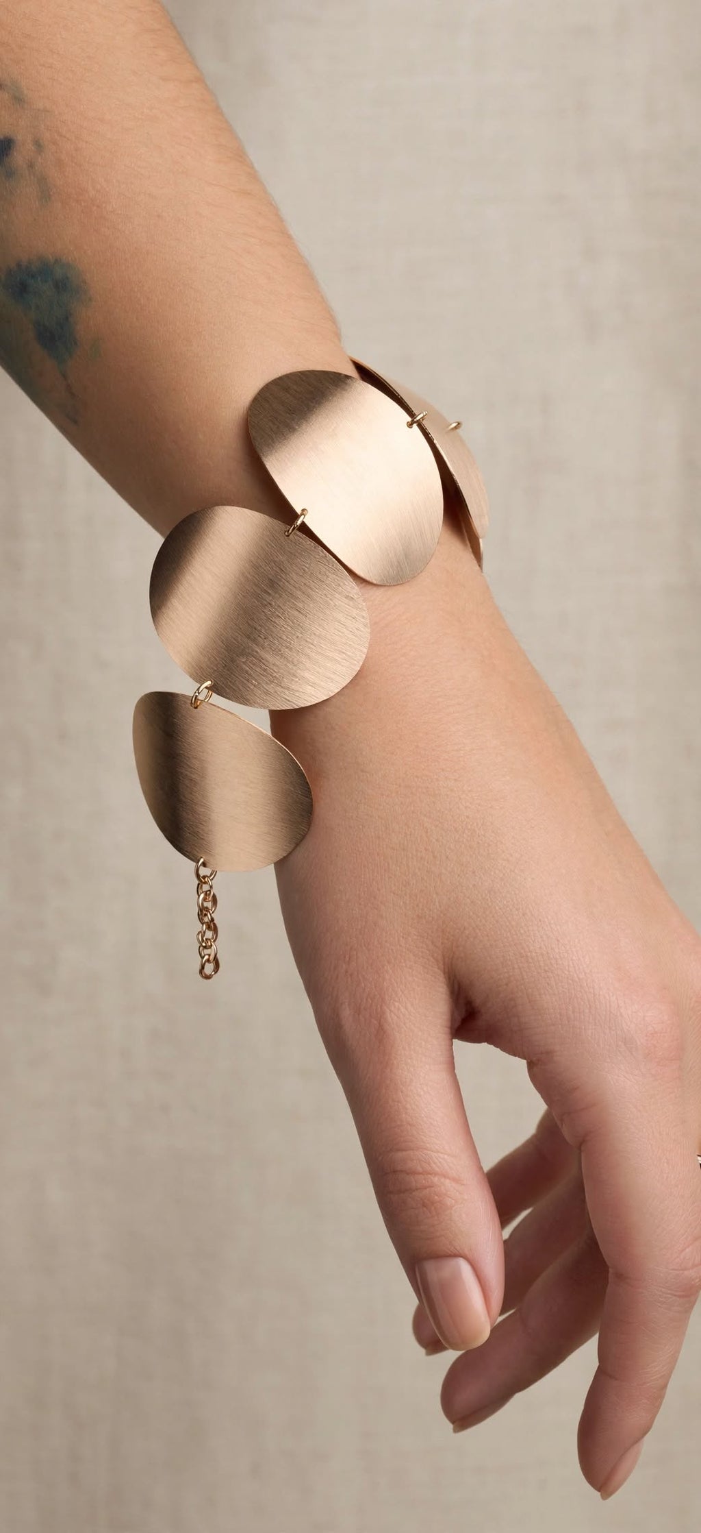 Bracelete Pulseira Elos Ovais Escovados Coleção Ana Hickmann Rommanel
