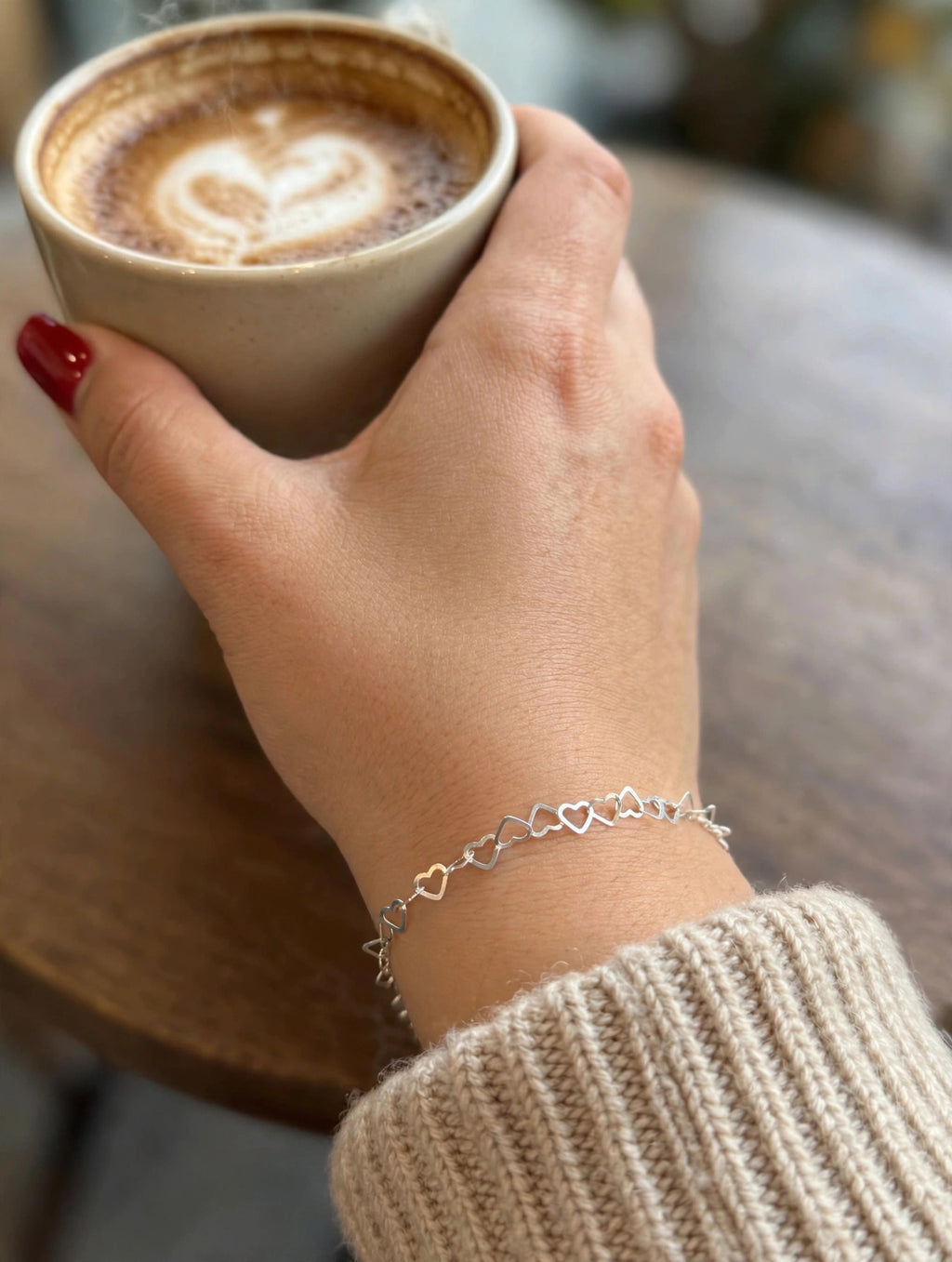 Pulseira Coração Entrelaçados